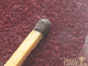 Внимание на серную головку. Ножик-крохотулька лежит именно там